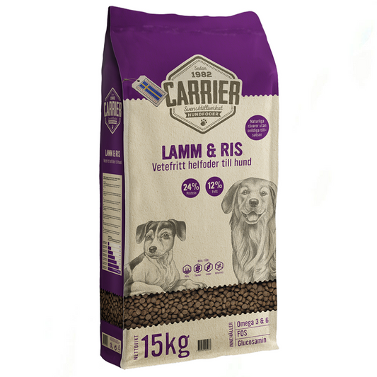 Carrier Hundafóður Lamm & Ris